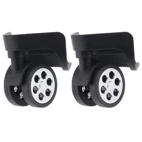 1 Pair Trunk Wheels,Luggage Wheel Spare Part Swivel Universal Casters Replacement Baggage Suitcase W