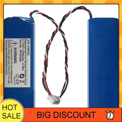 For Harman Kardon for Onyx - 2500mAh High-Capacity Speaker Battery
