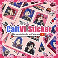 ENNEMIE Vi Caitlyn Caitvi Arcane League of Legends Sticker 100% waterproof matte lamination