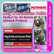Mothers Mag & Aluminum Polish formula balances a brilliant shine ease-of-use for aluminum wheels