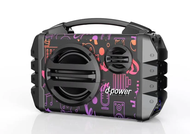 ตู้ลำโพง K52-S แถมไมค์ลอยไร้สาย รีโมท กำลังขับ 40watt (2000 P.M.P.O) แบตเตอรี่ 3000 MAH Bluetooth v