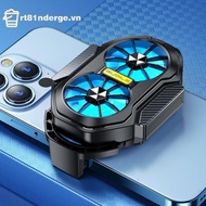 GE 1PC Game Cooling Baclip FS01 Dual Fan Rechargeable Mobile Phone Cooler Long Lasting And Stronger 