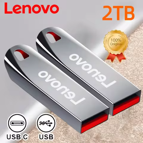 Lenovo 2TB USB 3.0 Flash Drive 1TB Pen Drive 512GB High Speed ​​Pen Drive Metal Waterproof USB TYPE-