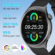 Smart Watch | Running Pace | AMOLED Display. | Always-on Display (AOD) | Metal Case | Customizable W