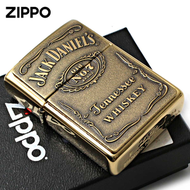 254BJD.428 Jack Daniel's 標誌打火機高光銅凸起徽章 Jack Daniel's Label Lighter High Polish Brass Raised Emblem
