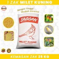 MILET KUNING ZAK 25KG pakan burung lovebird kenari millet yellow seed