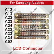 1-5pcs Original LCD FPC Screen Connector For Samsung Galaxy A12 A13 A23 A22 A24 A32 A33 A34 A02 On M