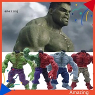 [AM] 4Pcs Hulk Figurine Realistic Collectible Long-lasting Marvel Avengers Hulk Action Figure Christmas Gift