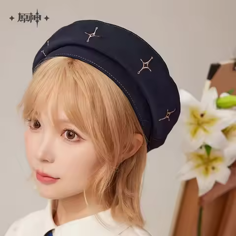 Albedo MiHoYo Official Genuine Genshin Impact Albedo Beret hat Doujin Cosplay headgear