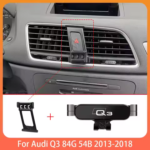 Car Mobile Phone Holder For Audi Q3 8U 2013-2018 Adjustable Special Mobile Phone Holder GPS Base Mou
