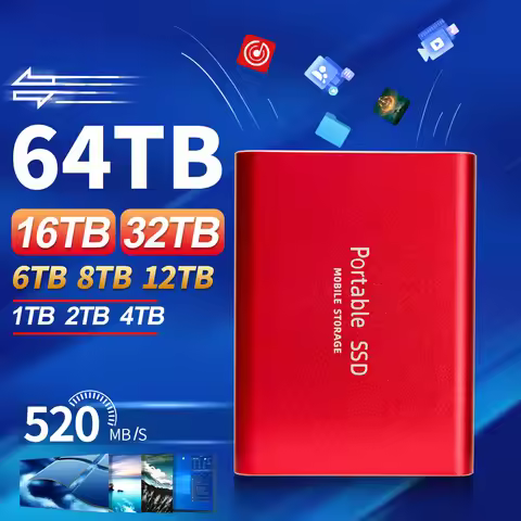Portable SSD 16TB Original Hard Drive USB3.1 High Speed ​​Hard Drive Type-C SSD 2TB 4TB External SSD