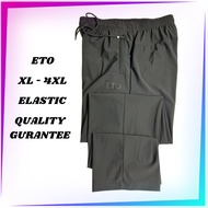 【ETO805】XL-4XL Black Tracksuit Unisex Long Pants High Elastic Best Quality Seluar Panjang Perempuan 