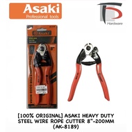 [100% ORIGINAL] ASAKI HEAVY DUTY STEEL WIRE ROPE CUTTER 8”-200MM (AK-8189)