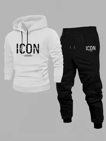 2025 Autumn Winter Newest Hoodies Men's Fashion Y2K Long Pant Men's Clothing Sets Sweatshirt+Trouser