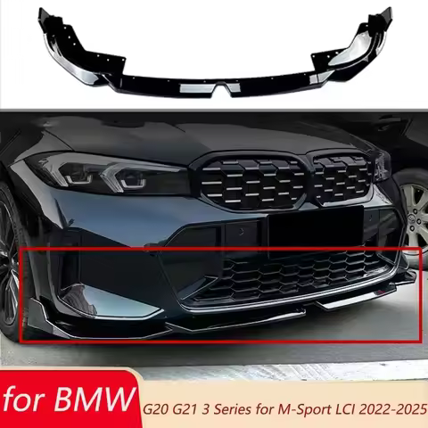 Front Bumper Lip for BMW G20 G21 3 Series for M-Sport 320i 325i 330i 320d M340i LCI 2022-2025 Spoile