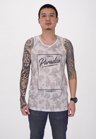 Tangtop Pria/Singlet Dewasa/Sport/SPOON/Motif Batik Paradise