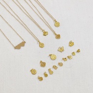 US 10k gold necklace lucky charms