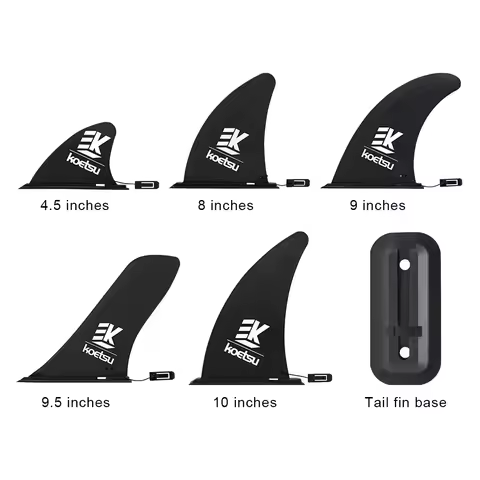 4.5/8/9/9.5/10Inch Surfboard Fin SUP Accessories Stand Up Paddle Board Slide-in Fin Detachable Surf 