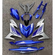 100% ORIGINAL VELOZI COVERSET TANAM EXCITER GP 2015 Y15 V1-V2 AMBLEM LOGO YAMAHA EXCITER GP BLUE COV