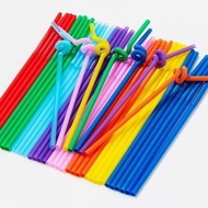 Bendable Juice Straw 27 cm (80pcs/ pack) Disposable straw /plastic juice straw / foldable straw plas