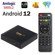 Q96 L2 Smart tv box android 12 Amlogic S905 L2 quad core 4G 5G Wi-Fi 4K UHD BT 4.1 H.265 iptv multimedia player tv box