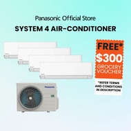 Panasonic X-Premium R32 System 4 Aircon with nanoe™ X Residential Smart Air-conditioner, Air-conditi