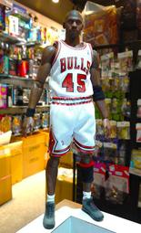 【神經玩具】二手展示 ENTERBAY RM-1054 NBA Michael Jordan 公牛主場白球衣45號 喬丹