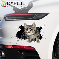 RAPEJE Simulation Cats Car Sticker, Universal PVC Car 3D Cat Stickers, Accessories 3D Cat Waterproof