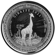 Giraffe silver 2022 1 oz silver coin