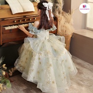 Children Dress Baby Girl Catwalk Performance Dress Girl Princess Dress Host Piano Performance Dress 