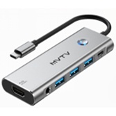 9 in 1 USB-C Hub: HDMI+USB3.0+USB2.0 * 2+AUDIO+PD100W+USB-C data+SD/TF MVTV (M-T89) - Genuine produc