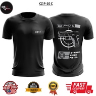 DR TACTICAL  Ready stock Microfiber eyelet jersey inner unisex round neck short sleeve T shirt baju 