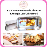 8.9" Aluminium Pound Cake Pan / Rectangle Loaf Cake Mould / Loaf Cake & Bread Tin / Loyang Segi-empa