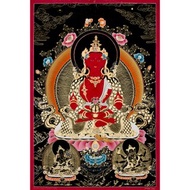 手繪傳統無量壽佛唐卡藝術