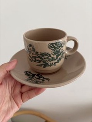 Ipoh white coffee cup set 馬來西亞 怡保 白 咖啡杯