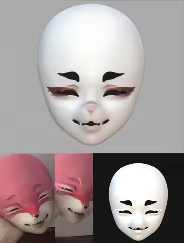 Kigurumi Base Mask Headbase Furry Cosplay Costume Accessories Cosplay Mask 3D Printing Evil and Hand