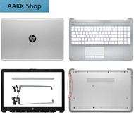 ♣♣Replacement New For HP 15-DA 15-DB 250 G7 255 G7 Top Back Case Laptop LCD Cover/Front Bezel/Hinges/Palmrest/Bottom Silver AAKK Shop