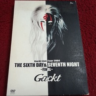 2DVDs Universal Gackt Live Tour 2004 THE SIXTH DAY & SEVENTH NIGHT ~FINAL Condition As Shown In THE 