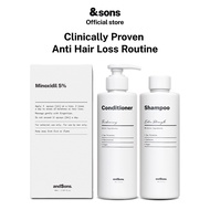 andSons Anti Hair Loss Kit (Hair Growth Shampoo + Thickening Conditioner + Minoxidill 5%)