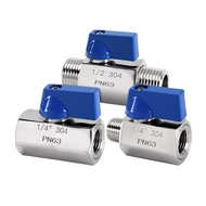 【YHDA】1/8'' BSP PN63 Mini Ball Valve,304 Stainless Steel Mini Sanitary Female To Male Ball Valve For