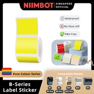 NIIMBOT Pure Colour Label Sticker for B1 B2 B21 B1 Pro B2 Pro B21 Pro B31 B4 Thermal Solid Color Wat