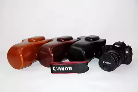 Camera Bag Full Body PU Leather Case DLSR Camera Bag Protective Housing For Canon 760D 600D 650D 750