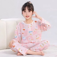 New Girls Cotton Pajamas Sets 2 to 3 4 5 6 7 8 9 10 11 12 13 14 Years Toddler Kids Pijamas Long Slee