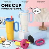 750ML Tumbler 316 Food-grade Stainless Steel Sealed Vacuum Straw Water Cup Thermos Cup 冰霸杯