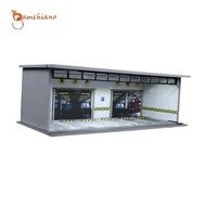 [Gamchiano] 1/64 Landscape Diorama Parking Lot Model Car Garage Simulation with A  Culture