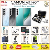 Tecno Camon 40 Pro 4G/5G Smartphone | 8/12GB RAM + 256GB ROM | Original By Tecno Malaysia