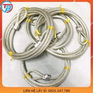 Dây cáp khoá xe bọc nhựa 10mm dài 06m 2m 3m 5m 10m