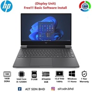 HP Victus 15-fa1040nr 15.6"FHD 144Hz Gaming Laptop Intel Core i5-12500H 16GB 512GB SSD RTX4050 6GB W