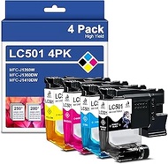 DOUBLE D LC501 Ink Cartridges Compatible Replacement for Brother LC501 LC501XL use with Brother MFC-