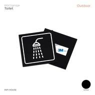 Shower room signage - shower area sign - shower room logo - wall signage